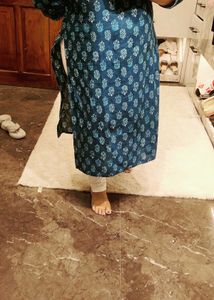 Blue Floral kurti