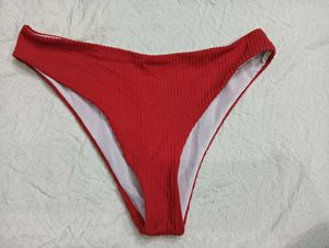 Red Textured 🤎Bikini Bottoms