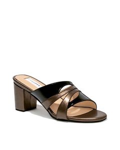 Black &amp; Copper Block Heels