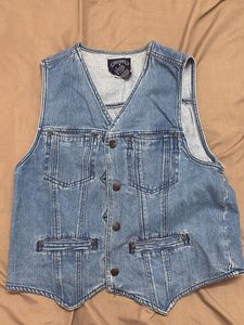 Vintage Denim Vest - Classic Style