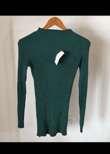 Long ribbed top cum dress