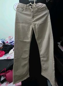 Khaki Straight Leg Pants