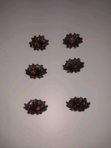 Rhinestone Brooch Set