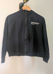 Black Lightweight Zip-Up Jacket