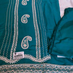 Beautiful Teal Georgette suit