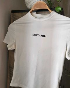 Lucky Label White T-Shirt