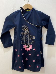 Boys Dupion Art Silk Embroidery Kurta