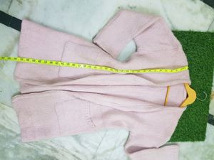 Blush Pink Knit Cardigan