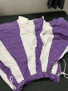 White &amp; Purple Lehenga Choli Set