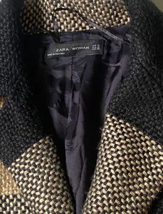 ZARA Women Checked Coat(M-XL)
