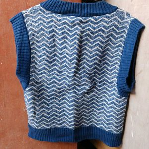 Chic Chevron Knit Vest