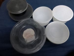 Plastic Storage Container With  Spoons