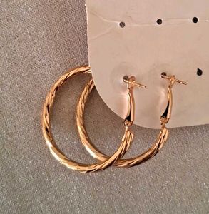 Elegant Twisted Hoop Earrings