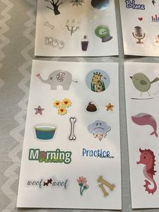 Factor Notes Cute Sticker Sheets Set Of 9