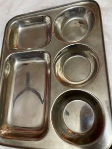 Heavy 5 compartments steel plate