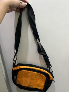 Orange &amp; Black Waist Bag