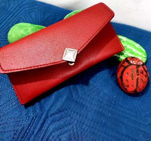 Red Flap Wallet