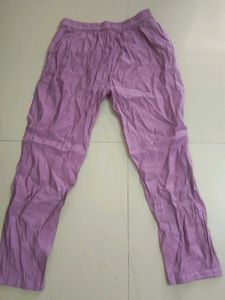 Purple Embroidered Kurta  set suit