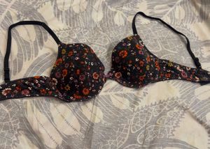 Floral Print Lightly Padded Bra
