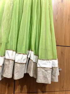 Elegant Green Embroidered Anarkali suit
