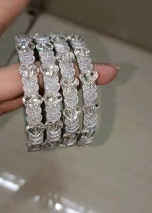 Exquisite Crystal Bangles Set