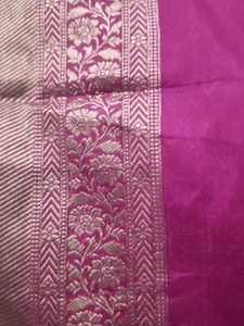 Elegant Green and pink Banarasi Silk Saree