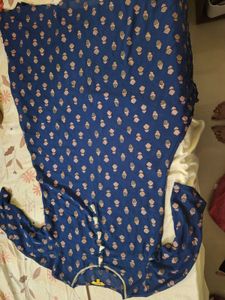 Global Desi Blue Printed Kurta💙