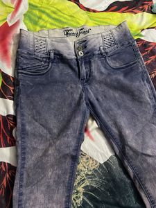 Purple Wash Jeans - Size Medium