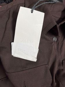 Zara limited edition Chic Brown Belted Shirt Dress