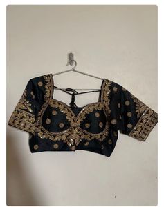 Black Embroidered Blouse