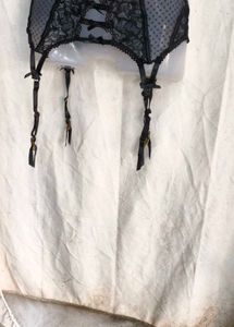 8249. Black garter belt