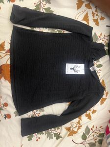 New Black Textured top