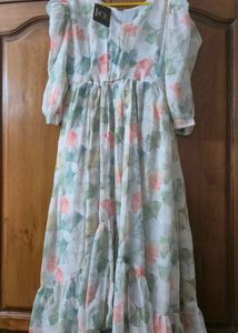 Floral Print Maxi Dress