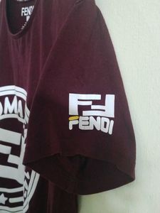 Fendi Roma Italy Graphic Tee