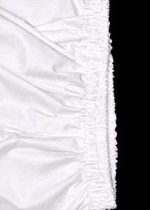 White Elastic Waist Palazzo Pants