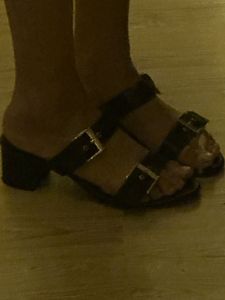 Stylish Buckled Block Heels