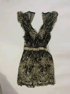 Sparkling Embellished Mini Dress