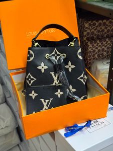 Designer Bucket Bag with Pouch