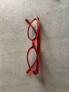 Red Oval Frame Glasses