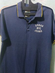 Urban NYC Jeans Blue Polo Shirt