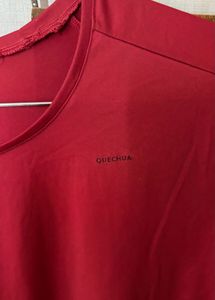Decathalon Red Active Wear T-Shirt