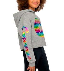 Converse Girls Rainbow All Star Cropped Hoodie