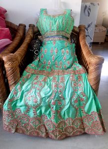 Green Gotta Patti Lehanga Choli