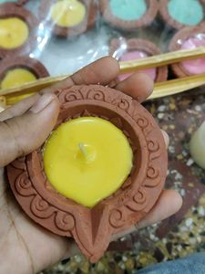 15 Decorative Clay diyas