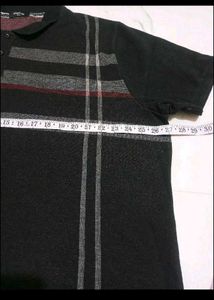 Men's Polo 6xl t-Shirt with Plaid Detail
