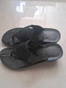 Bata Stylish Embellished Flip-Flops