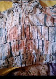 combo Acid Wash Jacket top