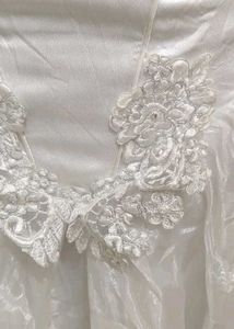 Elegant White Wedding Gown