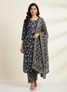 Designer Floral Print Suit Set