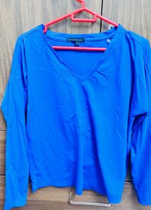 Blue Long Sleeve Top
